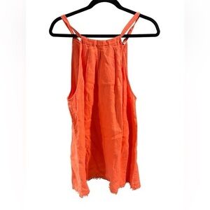 Orange Sleeveless Women's Top